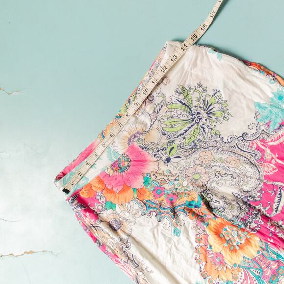 NEW Soma 2-Piece Rainbow Paisley Tee Pant Stretch Sleep Set Size Small - Picture 4 of 12